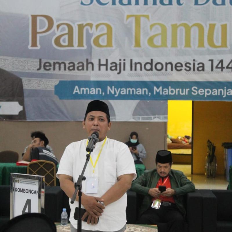 Sambutan Kasi Phu Kedatangan Jemaah Kloter 49